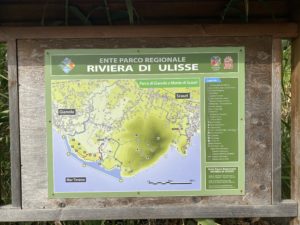 Mappa della Riviera di Ulisse a Scauri