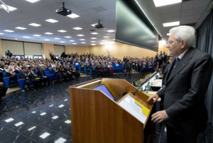 Il presidente Mattarella all'inaugurazione dell'anno accademico 2018-2019 dell'università di Cassino