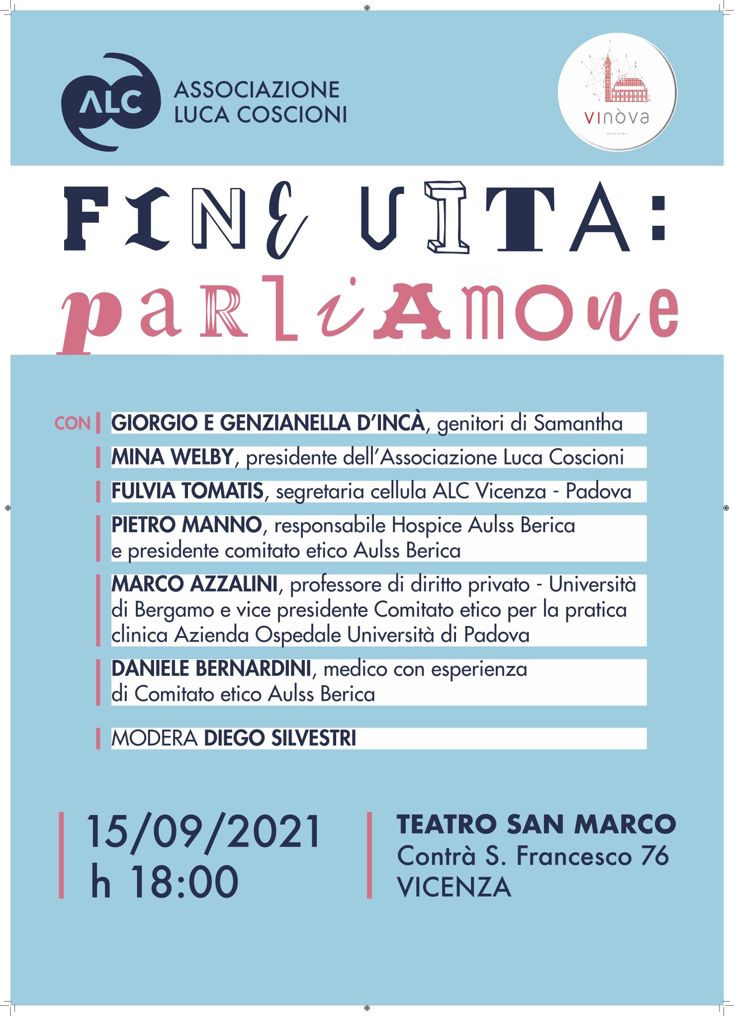 Manifesto 15 sett 21021 sul Fine Vita