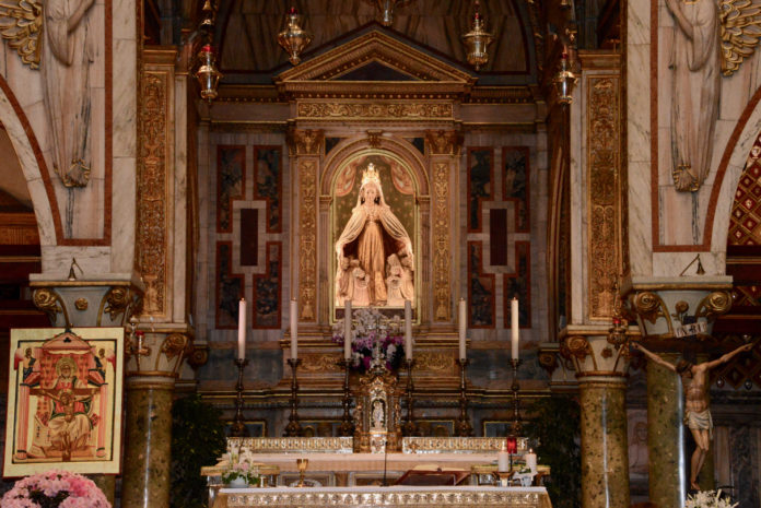 Monte berico, l'altare dedicato alla Madonna