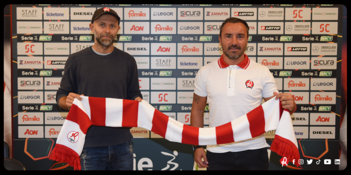 Lr Vicenza: Stefano Rosso con Cristian Brocchi