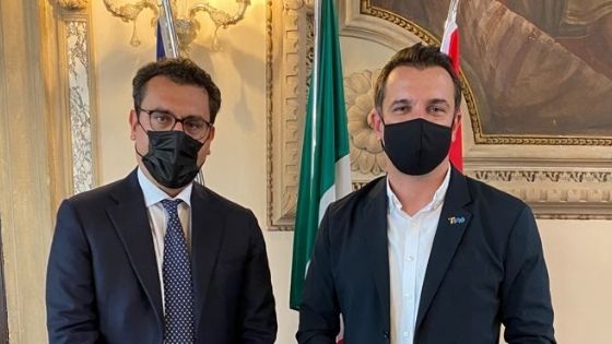 Sindaco Vicenza Francesco Rucco e Primo cittadino Tirana Erion Veliaj