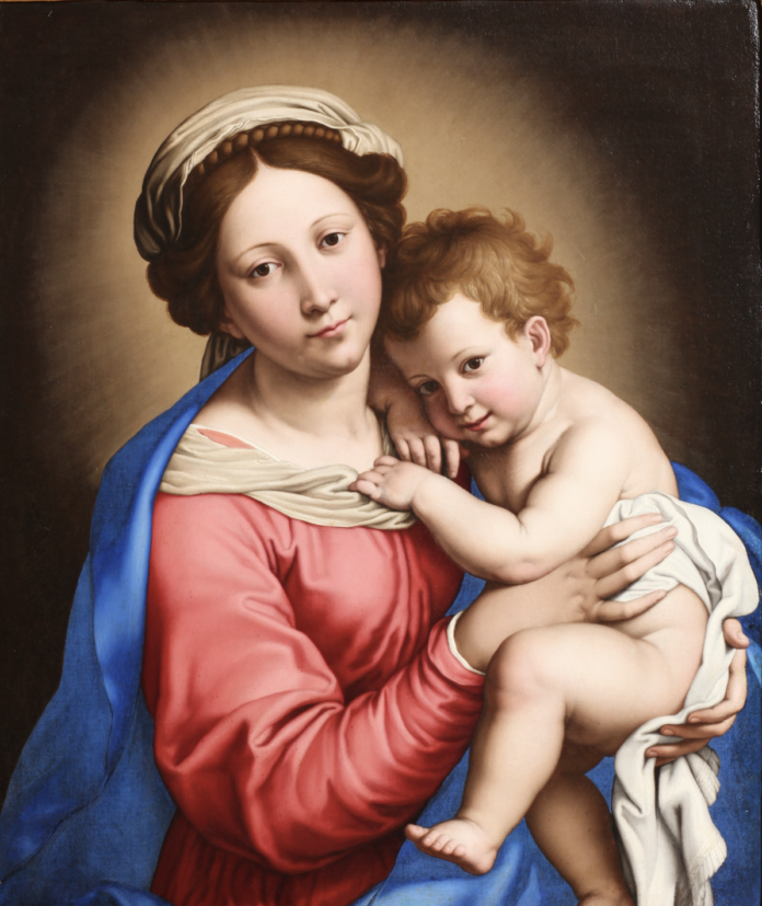 Madonna col Bambino del Sassoferrato, Giovanni Battista Salvi