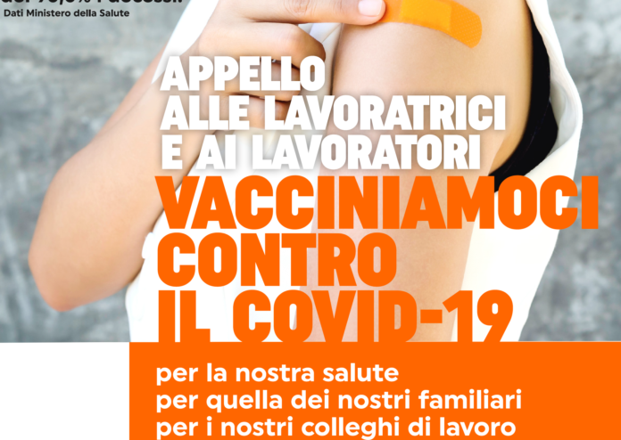sindacati Cgil Cisl e Uil del Veneto appello ai lavoratori per vaccinazione