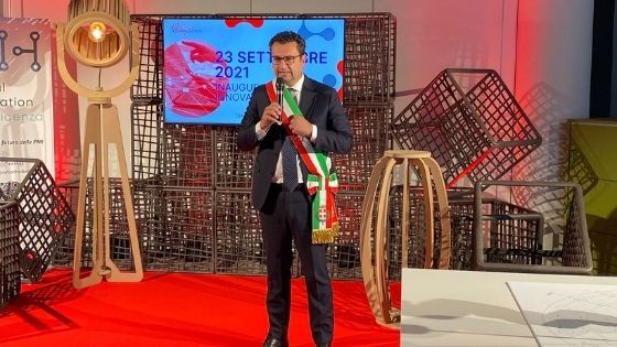 Il sindaco Rucco all'inaugurazione di Innovation Lab Vicenza