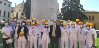 Cantiere scuola di Engim, al via il restauro del monumento dedicato a Vicenza a Vittorio Emanuele II