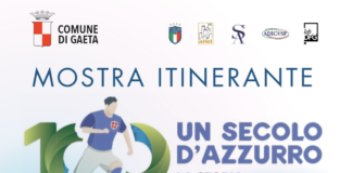 Domenica 10 ottobre al Palazzo della Cultura di Gaeta “Un secolo d’azzurro”, l’esposizione più grande d’Italia sulla storia della nostra Nazionale di calcio Al Palazzo della Cultura di Gaeta “Un secolo d’azzurro”
