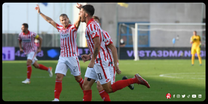 Alessandro Di Pardo ha segnato il secondo gol del Vicenza contro il Pordenone