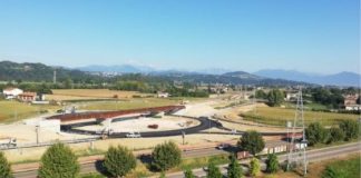 Vicenza: tangenziale ovest bloccata da oltre tre anni, Parco della Pace verso l’inaugurazione. Il 27 settembre senza Francesca Albanese? Cantiere Anas variante Sp46 Bretella dell'Albera tangenziale ovest (foto d'archivio estate 2021)