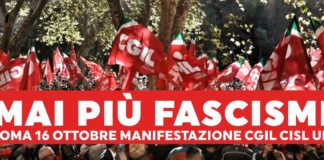 5.000 veneti a Roma contro fascismo e per giustizia sociale, Ferrari (Cgil Veneto): “Mai più fascismi” sabato 16 a Roma a Piazza San Giovanni Cgil Veneto: mai più fascismi