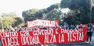 Violenti e Novax sono i partecipanti al G20, Partito della Rifondazione Comunista: noi chiediamo ecologia, giustizia e pace G20, manifestazione a Roma