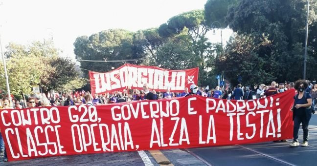 G20, manifestazione a Roma