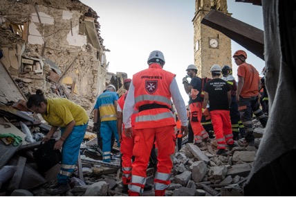 In Cisom in un'azione di soccorso