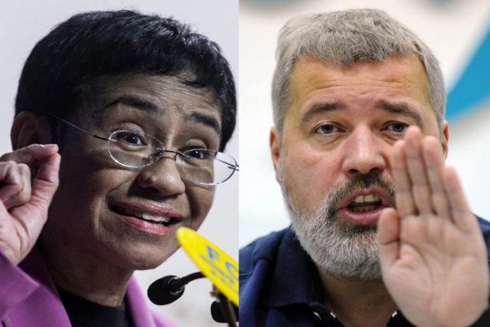 Maria Ressa e Dmitry Muratov, giornalisti premi Nobel per Pace 2021