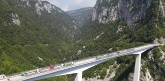 Verifica sismica di 8 ponti vicentini, da Malo ad Arzignano passando per Caltrano. ViAbilità: cronoprogramma chiusure al traffico veicolare Ponte Valgadena, Viabilità uno dei ponti con prove di carico (foto di luglio 2020)