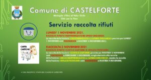 Comunicazione raccolta rifiuti a Castelforte per la festività di “Tutti i Santi”