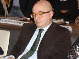 Raffaele Colombara in consiglio comunalke durante il secondo mandato consecutivo di Variati