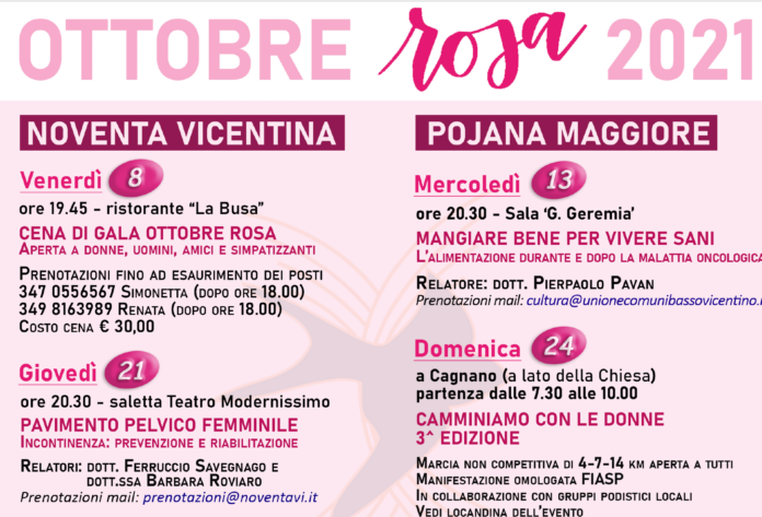 ottobre rosa a noventa e pojana