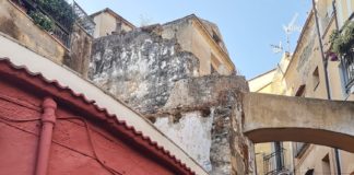 Castellone, il rione medievale di Formia intorno al Cisternone romano: la storia, anche dei bombardamenti, conduce al presente Segni dei bombardamenti su Castellone