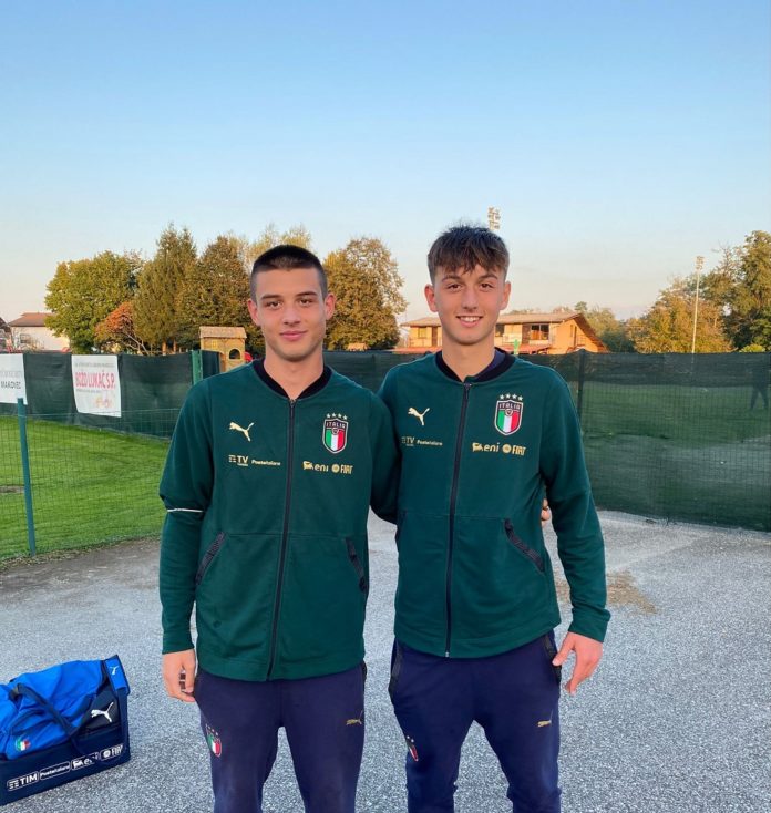 Tommaso Mancini e Thomas Sandon, due under 19 azzurri del Lr Vicenza
