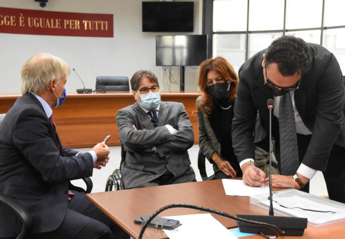 Disabilità e Tribunale di Vicenza, da sinistra Rizzo, Allegra, Stefani, Rucco