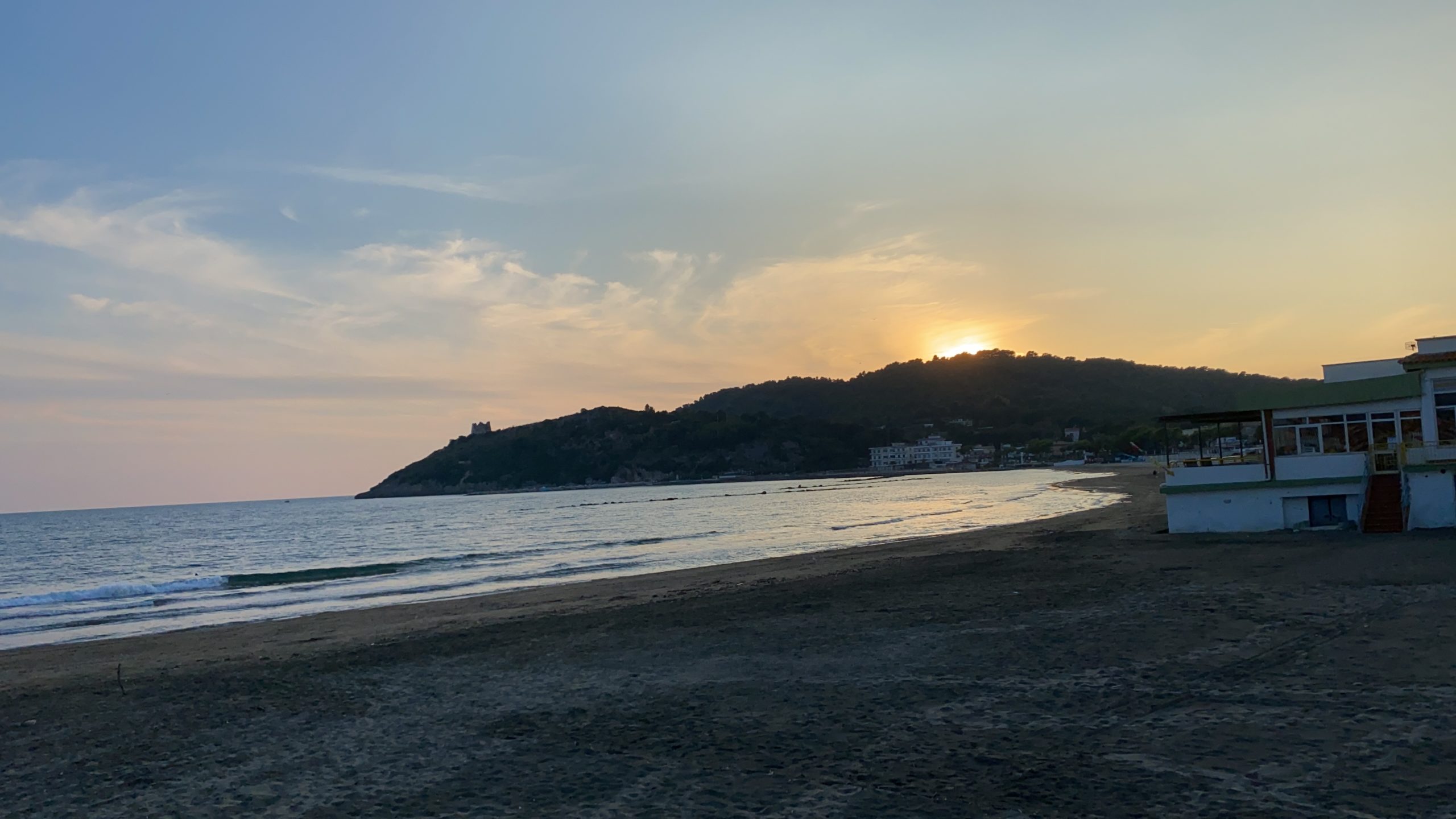 Un tramonto a Scauri di Minturno