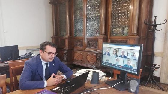 Il sindaco in videoconferenza