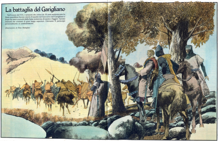 La battaglia del Garigliano concluse l'insediamento musulmano locale.