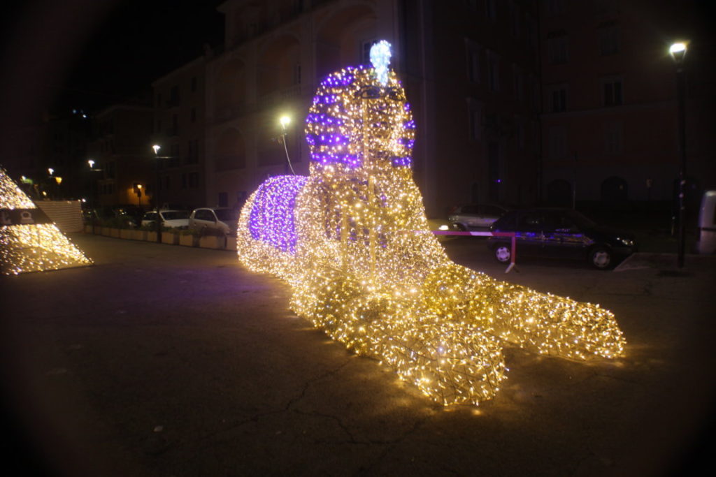 La Sfinge egiziana delle Favole di Luce di Gaeta (foto di Pietro Zangrillo)