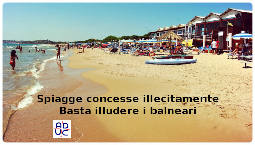 Spiagge, concessioni balneari illecite