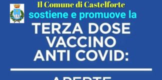 Castelforte sostiene e promuove la terza dose