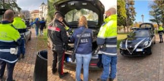 Campo Marzo, Nos e Polizia locale di Vicenza: otto persone identificate di cui una segnalata per detenzione di marijuana Campo Marzo, Polizia locale di Vicenza in azione