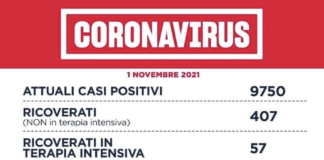 Covid Lazio 1° novembre: tamponi 13.519 (-), casi 445 (-83), 3 decessi (+1), 407 ricoverati (+19), 57 intensiva (+5), 209 guariti (-). Urge terza dose Covid Lazio 1° novembre 2021