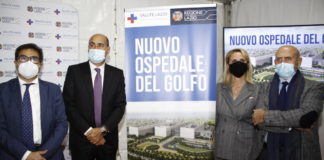 Ospedale del Golfo a Formia: Il progetto di fattibilità presentato dal presidente della Regione Lazio Zingaretti con D’Amato e Cavalli Nuovo Ospedale del Golfo: da sx D'Amato, Zingaretti e Cavalli alla sua presentazione - foto di Pietro Zangrillo