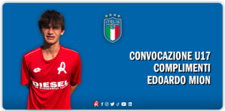Edoardo Mion dell’Lr Vicenza convocato in Nazionale Under 17!