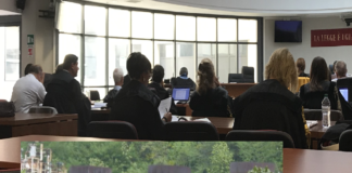 Processo Pfas, Massimo M. Follesa (Cittadini Attivi Trissino): “testi della ‘accusa’ alcuni tecnici Arpav possibili “imputati” in altri contesti e luoghi” Processo Pfas (elaborazione foto d'archivio aula tribunale a Vicenza)