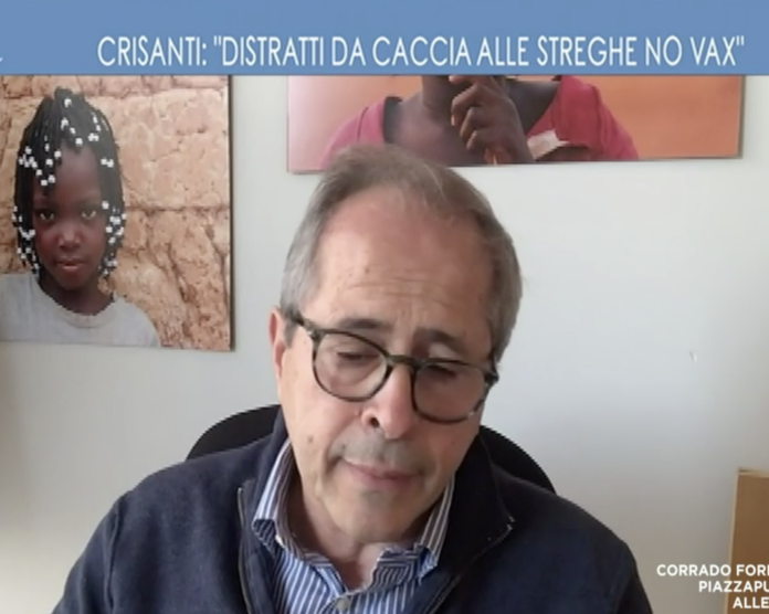 Crisanti su LA7 parla dei contagi Covid