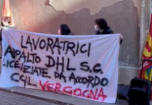Otb di Renzo Rosso offre lavoro a 20 ucraine, USB Vicenza approva ma le invita a confrontarsi con “colleghe” licenziate da cantieri Isola Vicentina Presidio davanti prefettura Vicenza lavoratrici DHL per Otb di renzo Rosso a Isola Vicentina 24 novembre 2021