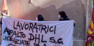 Otb di Renzo Rosso offre lavoro a 20 ucraine, USB Vicenza approva ma le invita a confrontarsi con “colleghe” licenziate da cantieri Isola Vicentina Presidio davanti prefettura Vicenza lavoratrici DHL per Otb di renzo Rosso a Isola Vicentina 24 novembre 2021