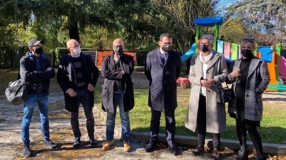 Parchi gioco e giardini scolastici di Vicenza, il sopralluogo di Rucco, Ierardi e Tolio