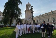 Cantiere scuola di Engim, concluso a Vicenza il restauro del monumento dedicato a Vittorio Emanuele
