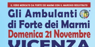 Domenica 21 novembre a Vicenza: gli “ambulanti di Forte dei Marmi” a Campo Marzo e in viale Roma