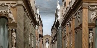 Teatro Olimpico di Vicenza, assessore Matteo Celebron: si interviene sul cielo delle “vie di Tebe” Teatro Olimpico di Vicenza: il cielo delle “vie di Tebe”