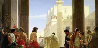 Ponzio Pilato era originario di Scauri? "Ecce Homo", di Antonio Ciseri. Ponzio Pilato presenta Gesù flagellato alla gente di Gerusalemme.