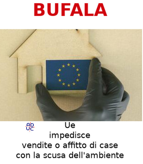 Aduc e la bufala della vendita di case ostacolata da Ue