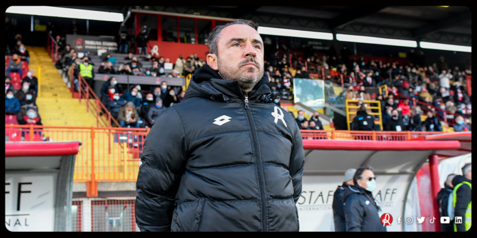 Brocchi prima di Lecce-LR Vicenza