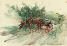 Fondazione Sorgente Group, i Capolavori raccontati da Claudio Strinati: la cavallina “storna” di Giovanni Boldini Capolavori, Fondazione Sorgente Group: Calesse trainato da un cavallo - Giovanni Boldini 1905