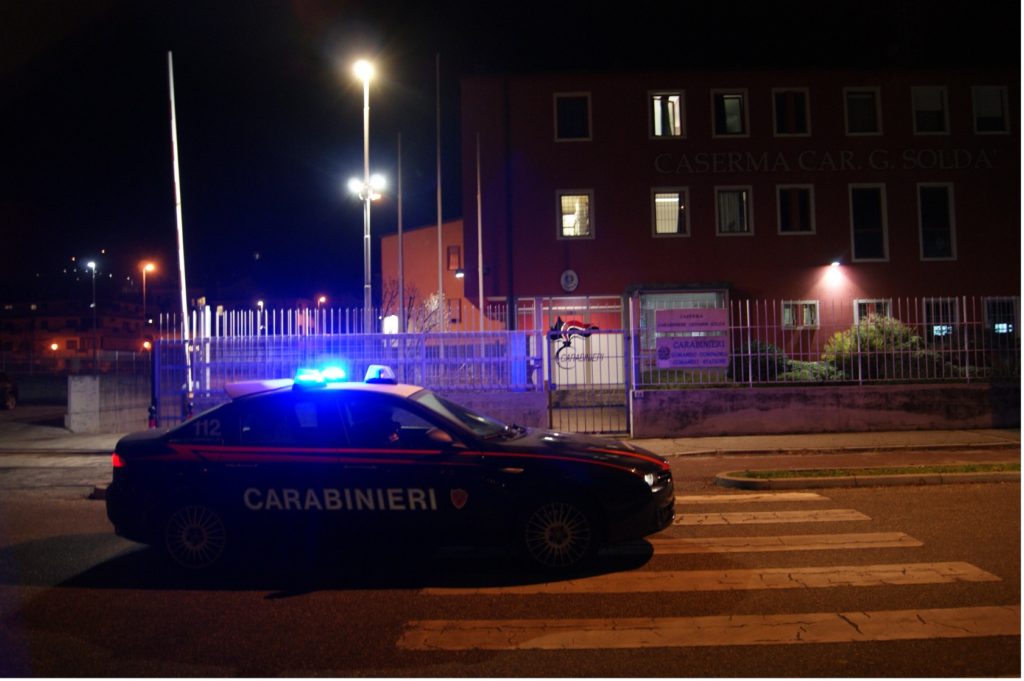 Carabinieri di Valdagno in operazione notturna