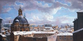 Roma innevata, uno spettacolo senza tempo impresso sui dipinti antichi: le testimonianze nei quadri della Fondazione Sorgente Group Roma innevata - 1730 - Giovanni Paolo Panini