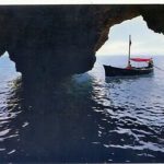 Grotta Azzurra di Scauri, 1965. Cartoline d'epoca.
